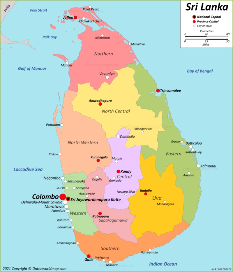 Sri Lanka Map | Maps of Democratic Socialist Republic of Sri Lanka