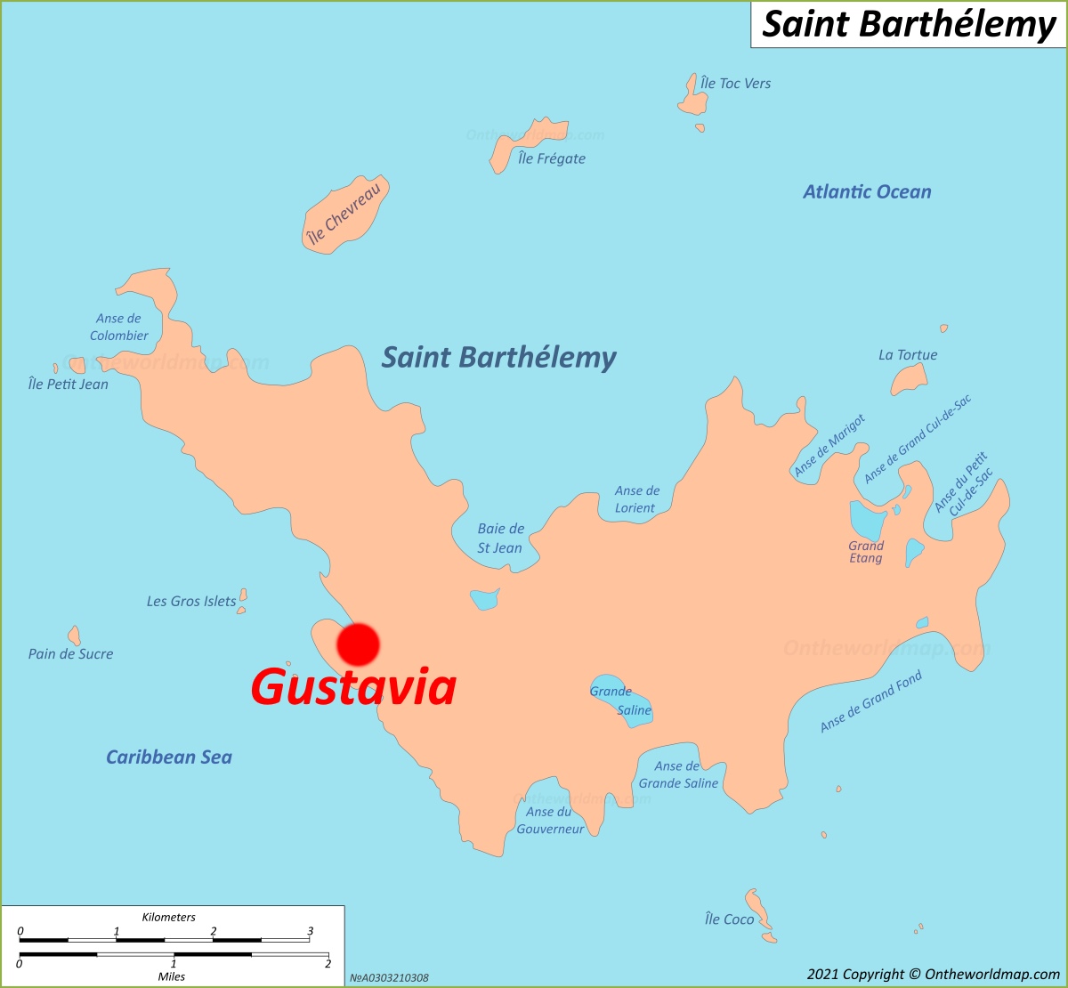 Gustavia Location Map