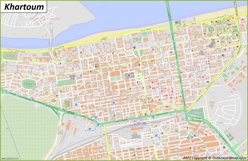 Khartoum Map | Sudan | Detailed Maps of Khartoum (Khartum)