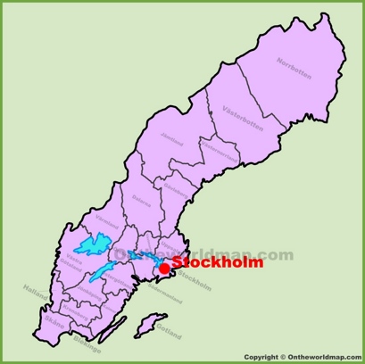 Stockholm Location Map