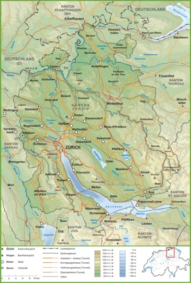 Canton of Zürich road map