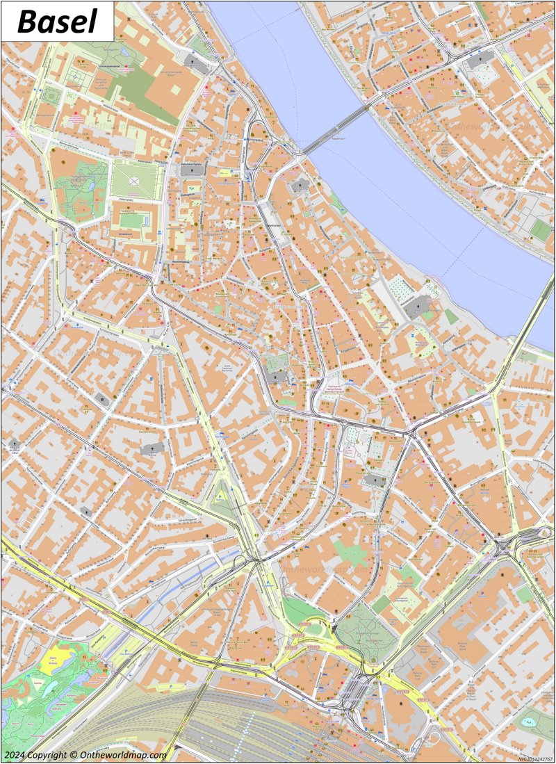 Basel Old Town Map