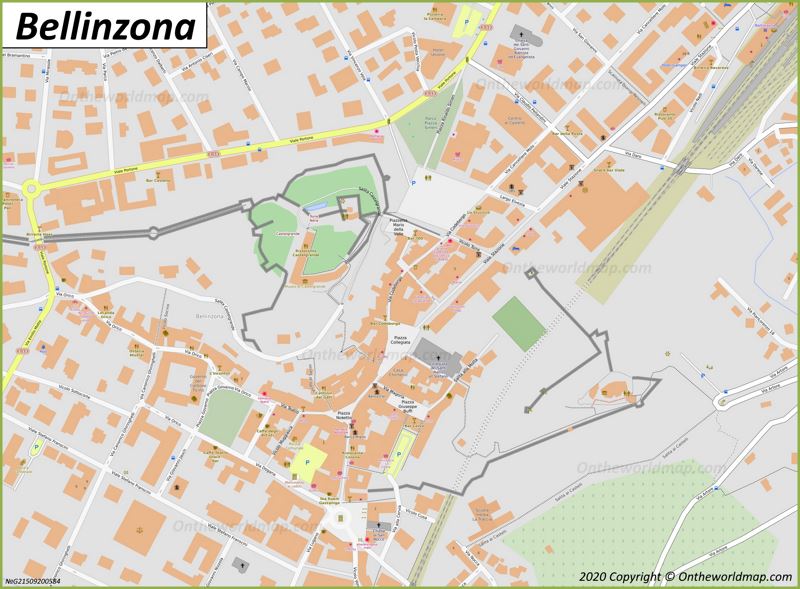Bellinzona Old Town Map