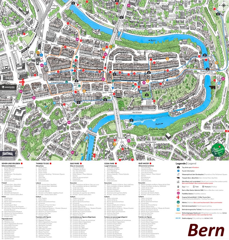 Map of Bern City