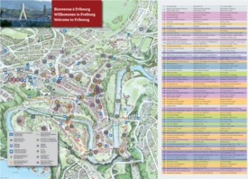 Fribourg tourist map