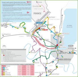 Geneva transport map