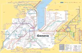 Transport Map of Surroundings of Geneva