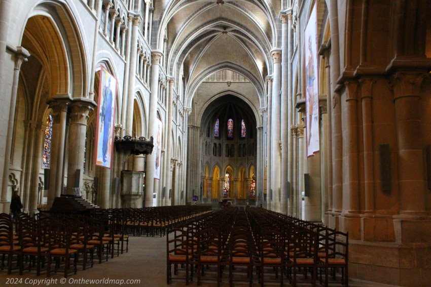 Inside Lausanne Cathedral