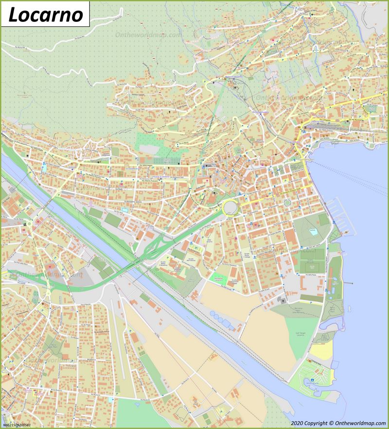 Detailed Map of Locarno