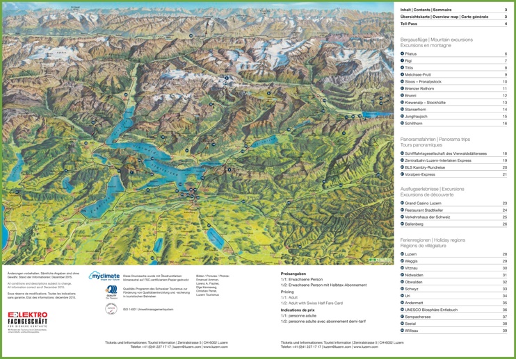 Lucerne excursions map
