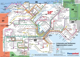 Lucerne transport map