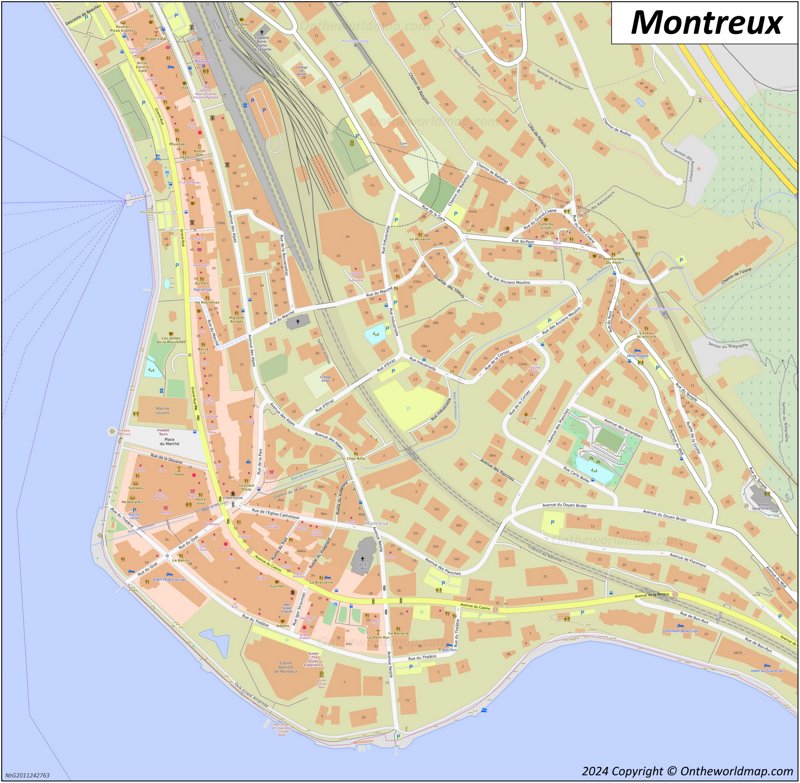 Map of Montreux