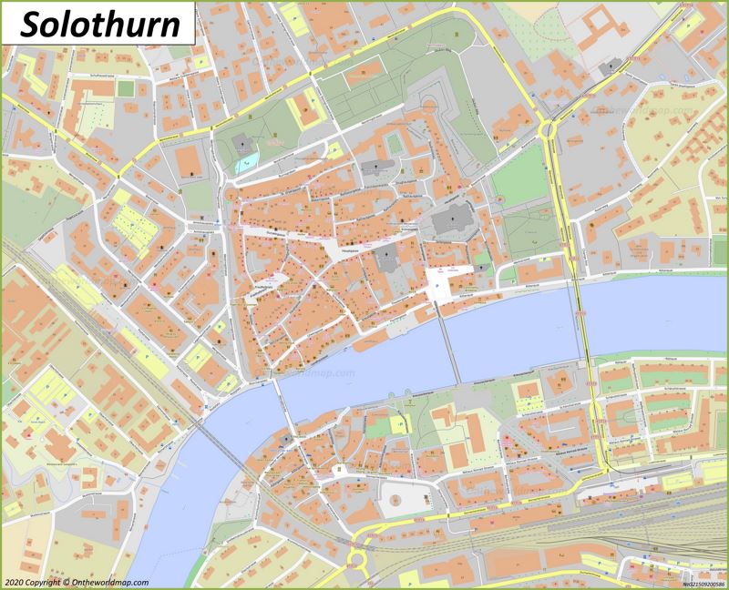 Solothurn Old Town Map