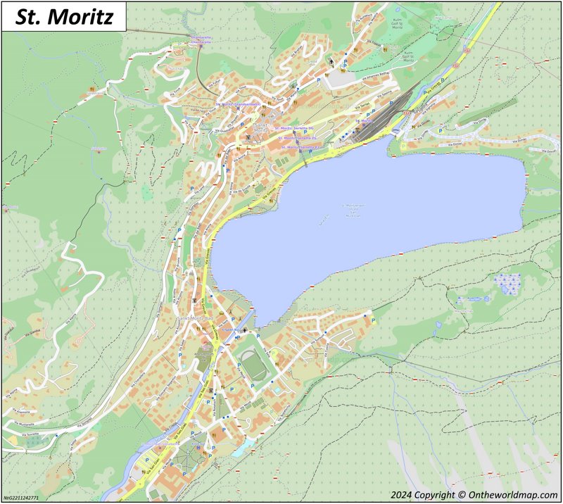 Map of St. Moritz