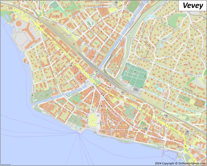 Map of Vevey