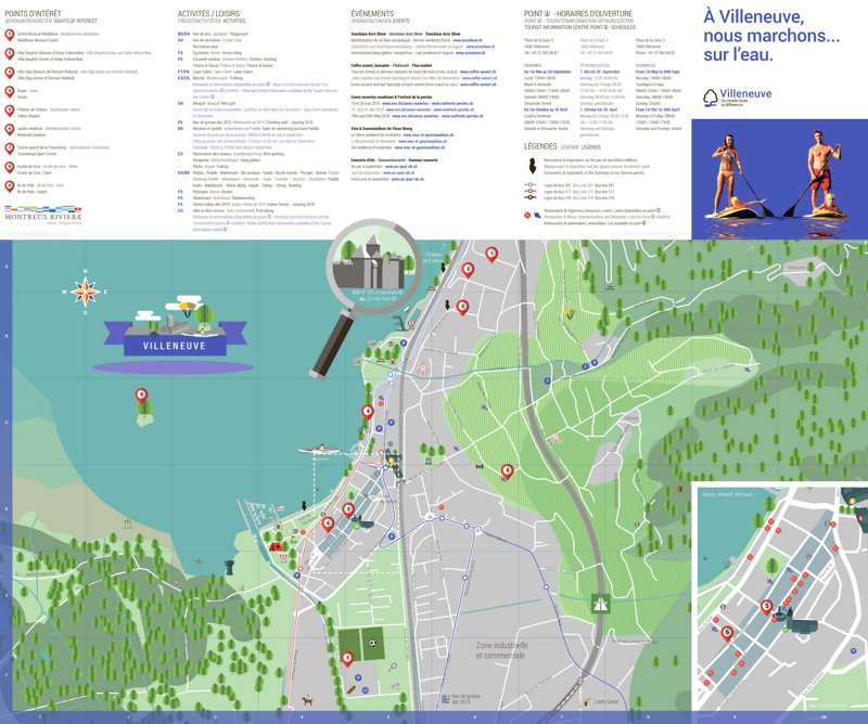 Villeneuve Tourist Map