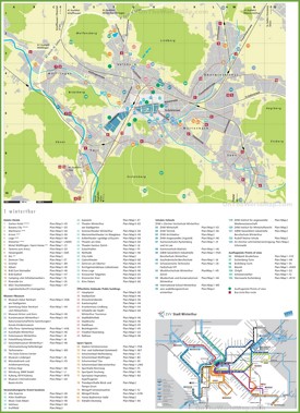 Winterthur tourist map