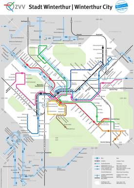 Winterthur Transport Map