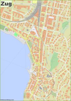 Detailed Map of Zug