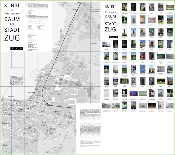Zug sightseeing map