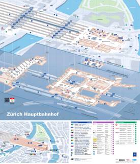 Zürich Central Station Map