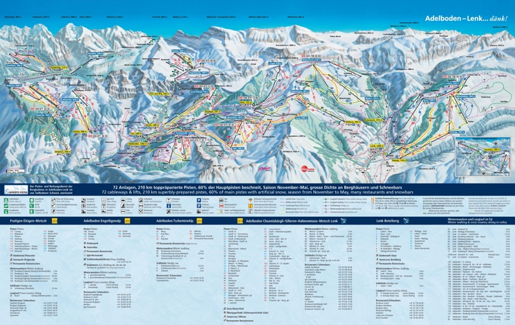 Adelboden ski map