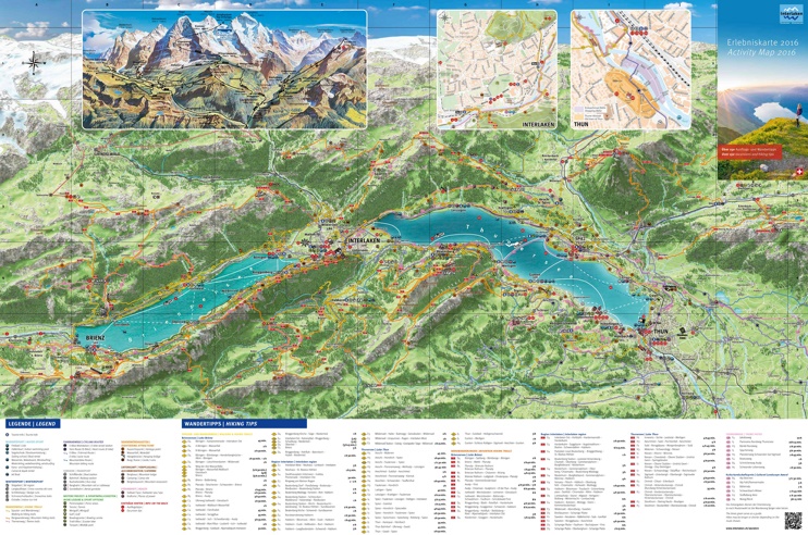 Interlaken tourist map