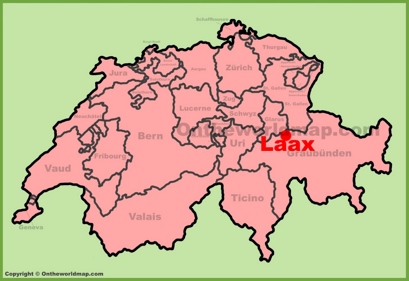 Laax Location Map