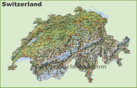 Switzerland road map