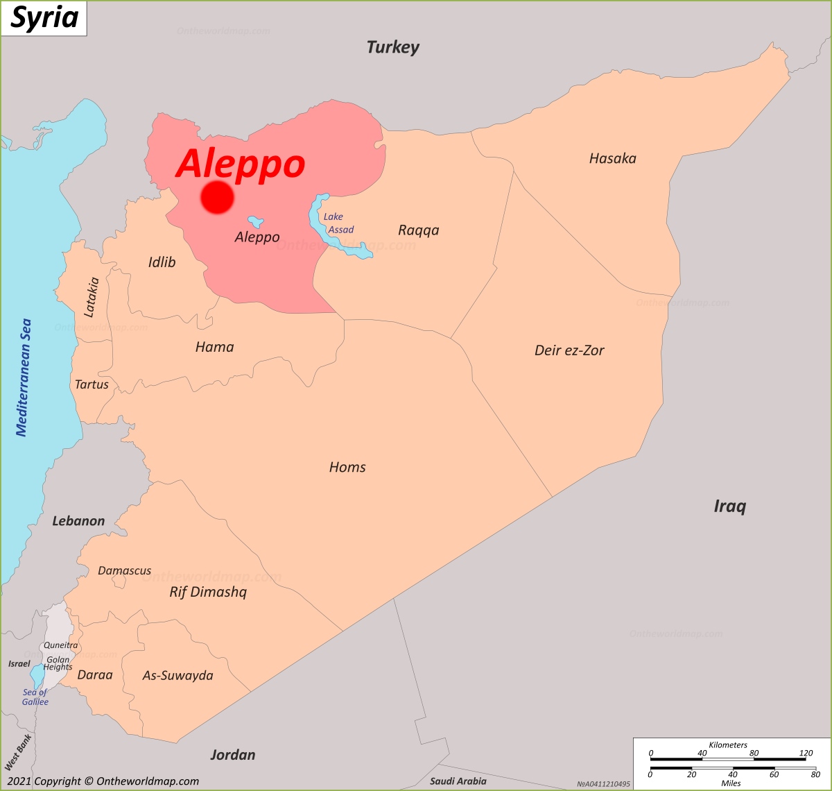 Aleppo Map Syria Detailed Maps Of Aleppo   Aleppo Location On The Syria Map 