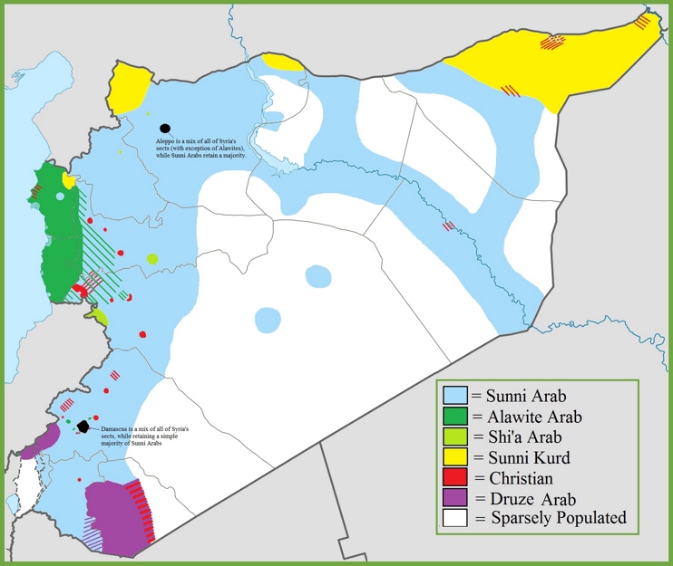 Syria ethnoreligious map