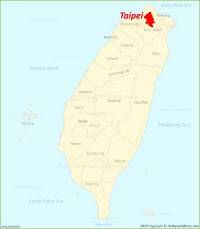 Taipei Location Map