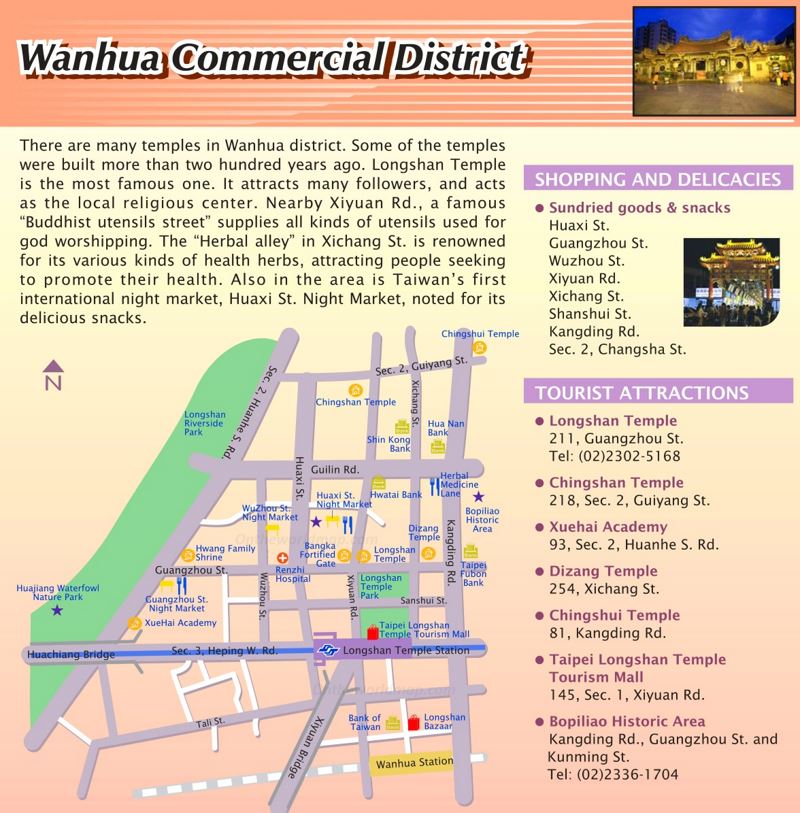Wanhua District Map