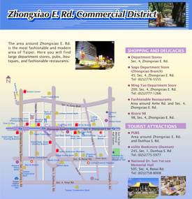 Zhongxiao District Map