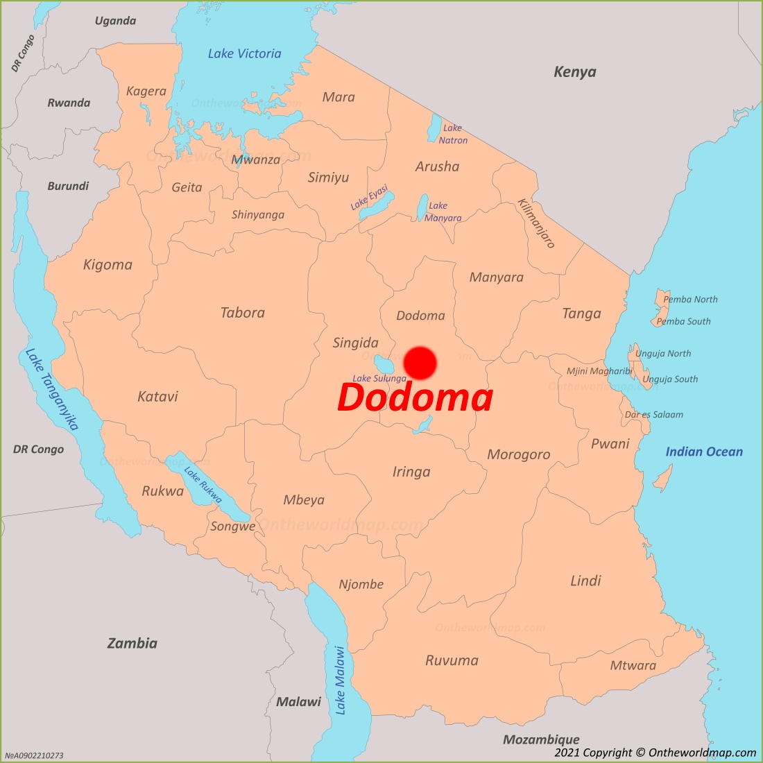 Dodoma Location Map