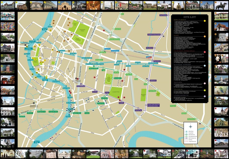 Bangkok Sightseeing Map