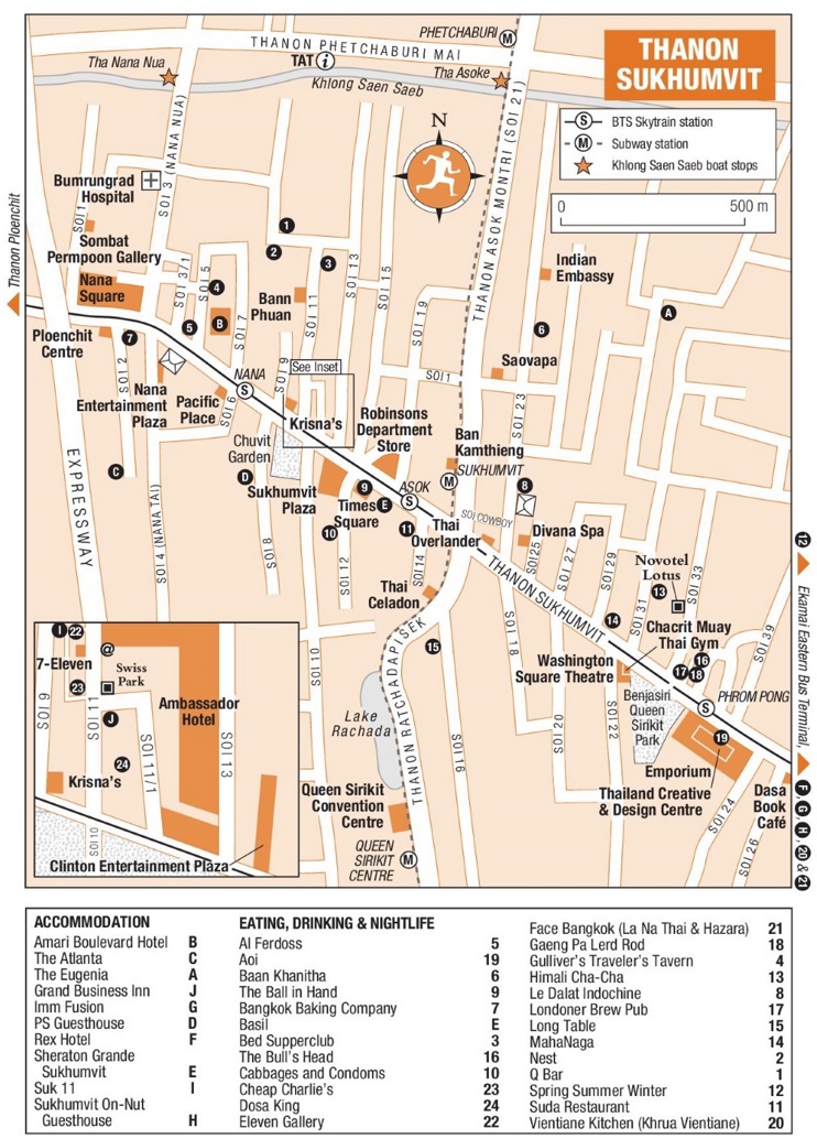 Thanon Sukhumvit map