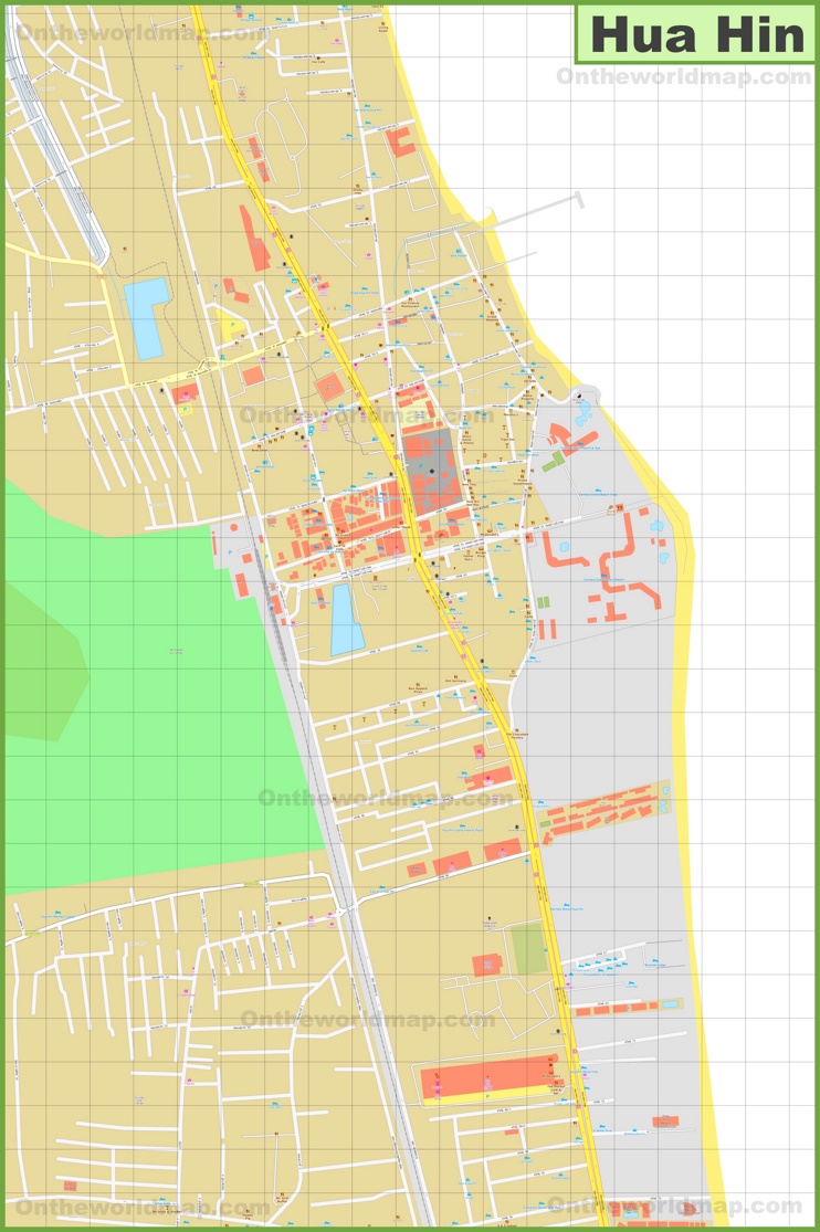 Hua Hin City Centre Map