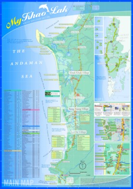 Khao Lak Tourist Map