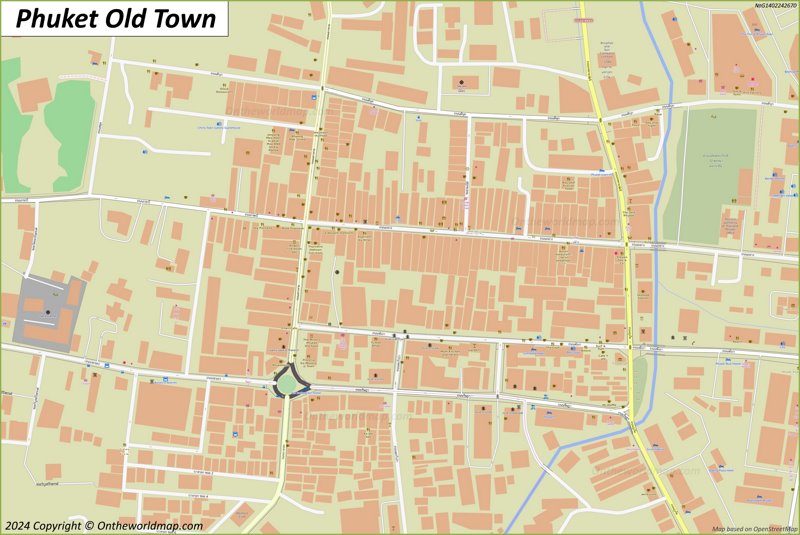 Phuket Old Town Map
