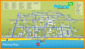 Patong Beach tourist map