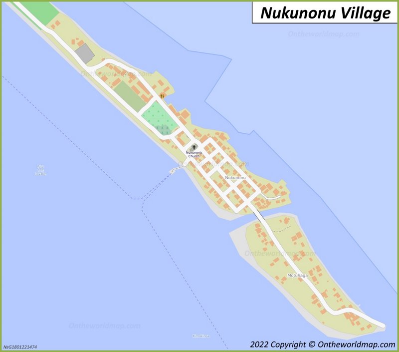 Nukunonu Map | Tokelau | Detailed Maps of Nukunonu Atoll