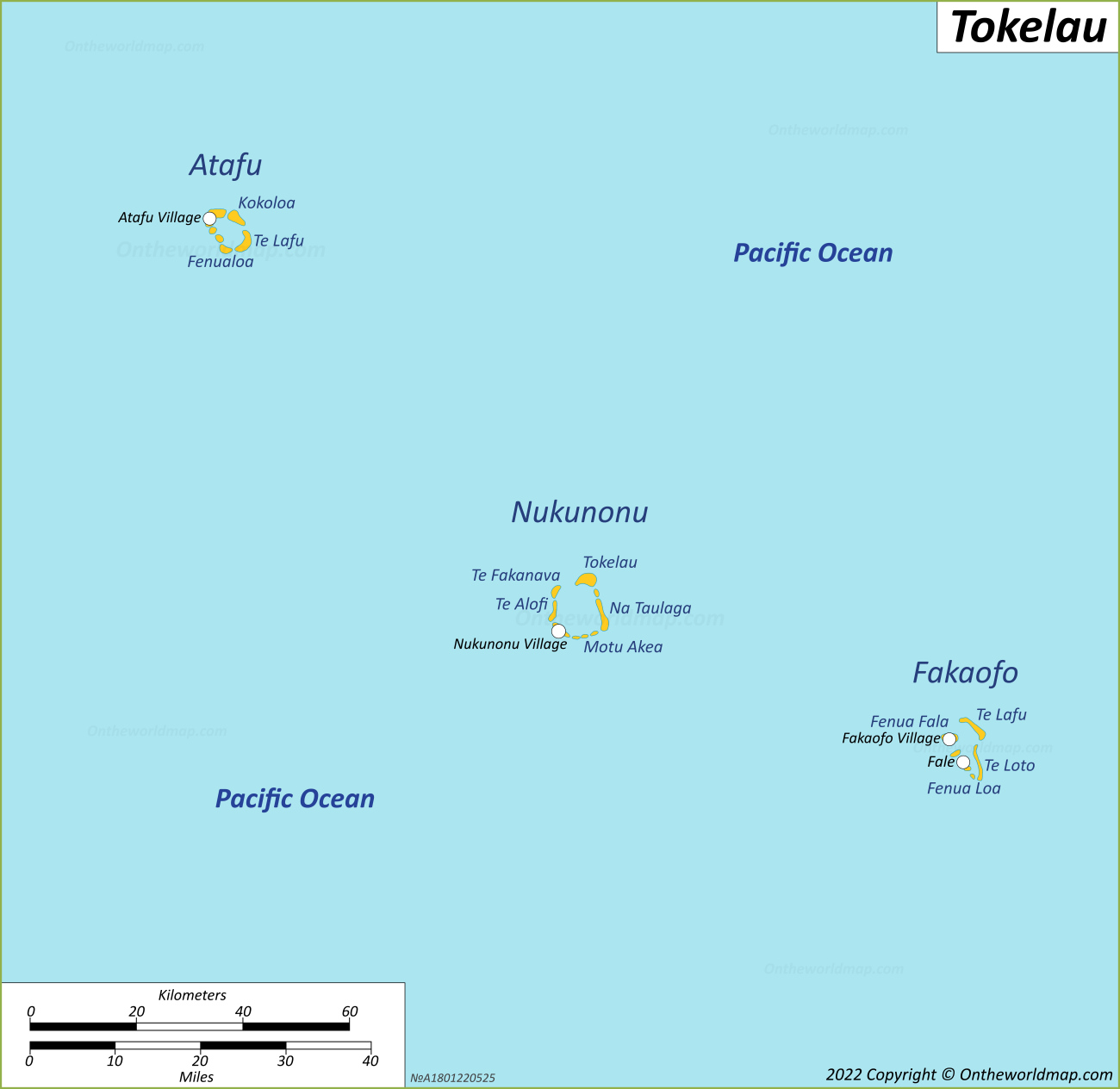 Map of Tokelau