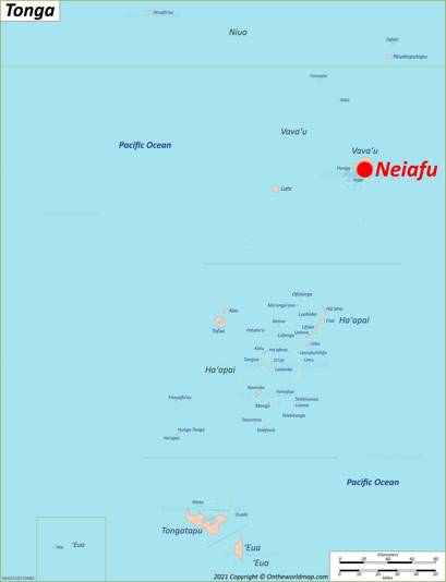 Neiafu Map | Vavaʻu, Tonga | Detailed Maps of Neiafu