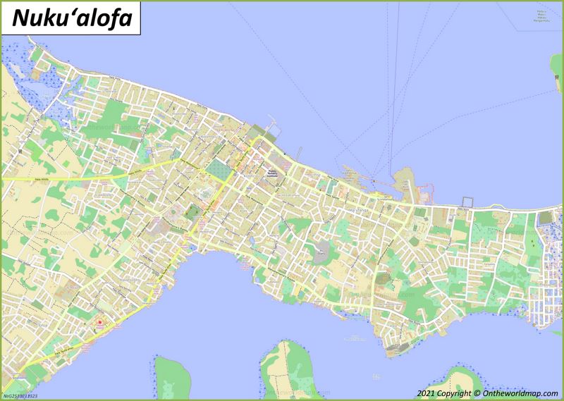Nukuʻalofa Map Tonga Detailed Maps of Nukuʻalofa (Nukualofa)
