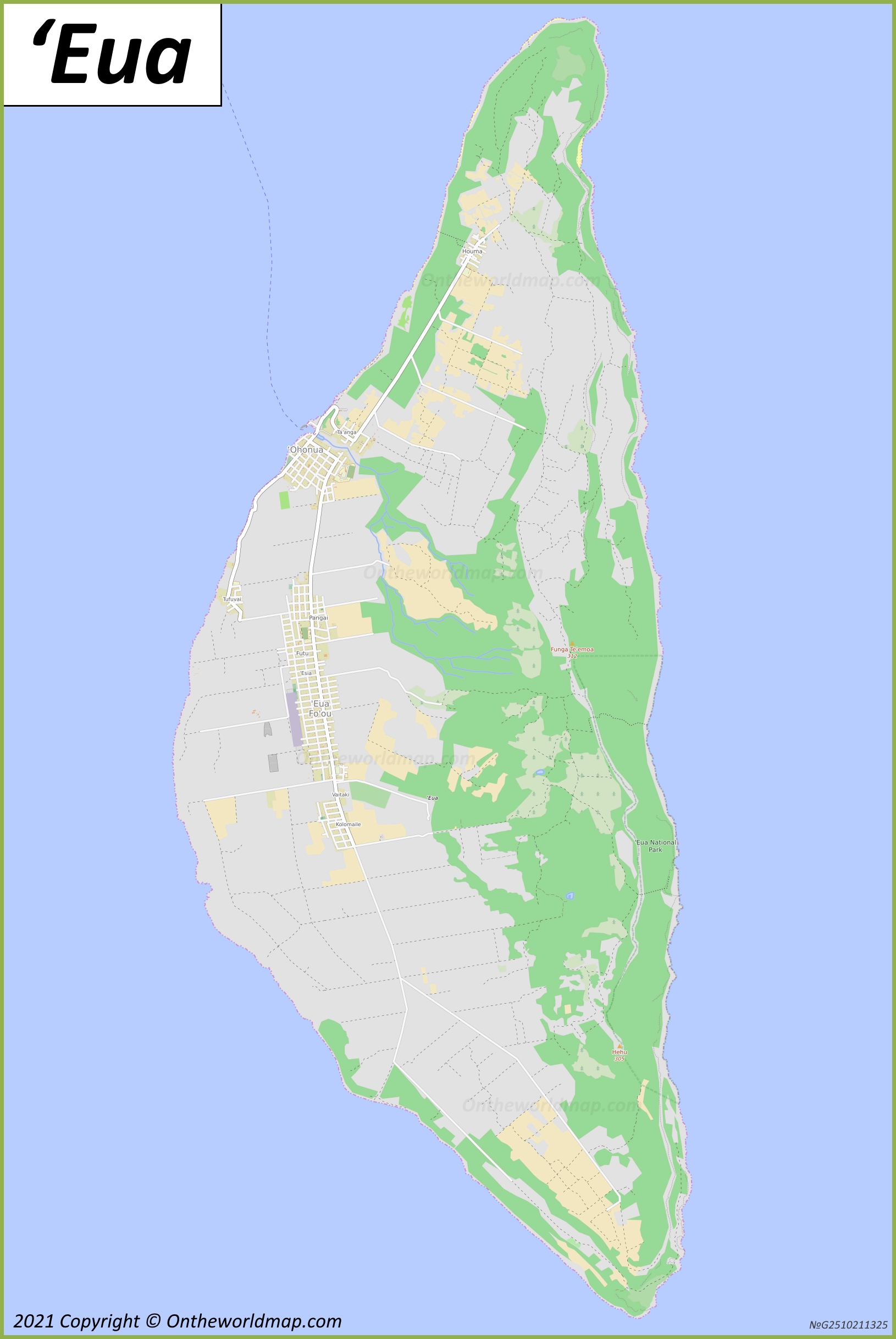 Map of ʻEua