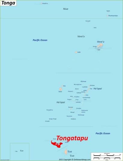 Tongatapu Map  Tonga  Detailed Maps of Tongatapu Island