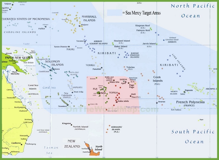 Tonga political map