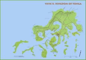 Vavaʻu Physical Map