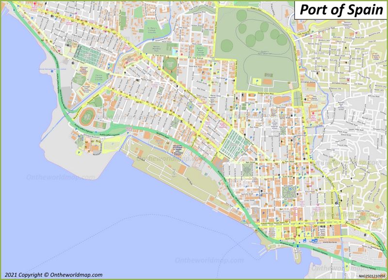 Map of Port of Spain